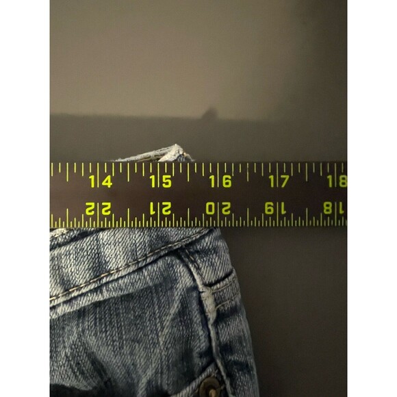 Seven 7 Women's Classic Flare Jeans Size 8 Medium Wash Blue Denim 31x30 Low Rise - Picture 10 of 11